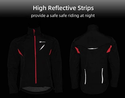 ROCKBROS YPW021 Veste d'hiver hommes coupe-vent imperméable décontracté