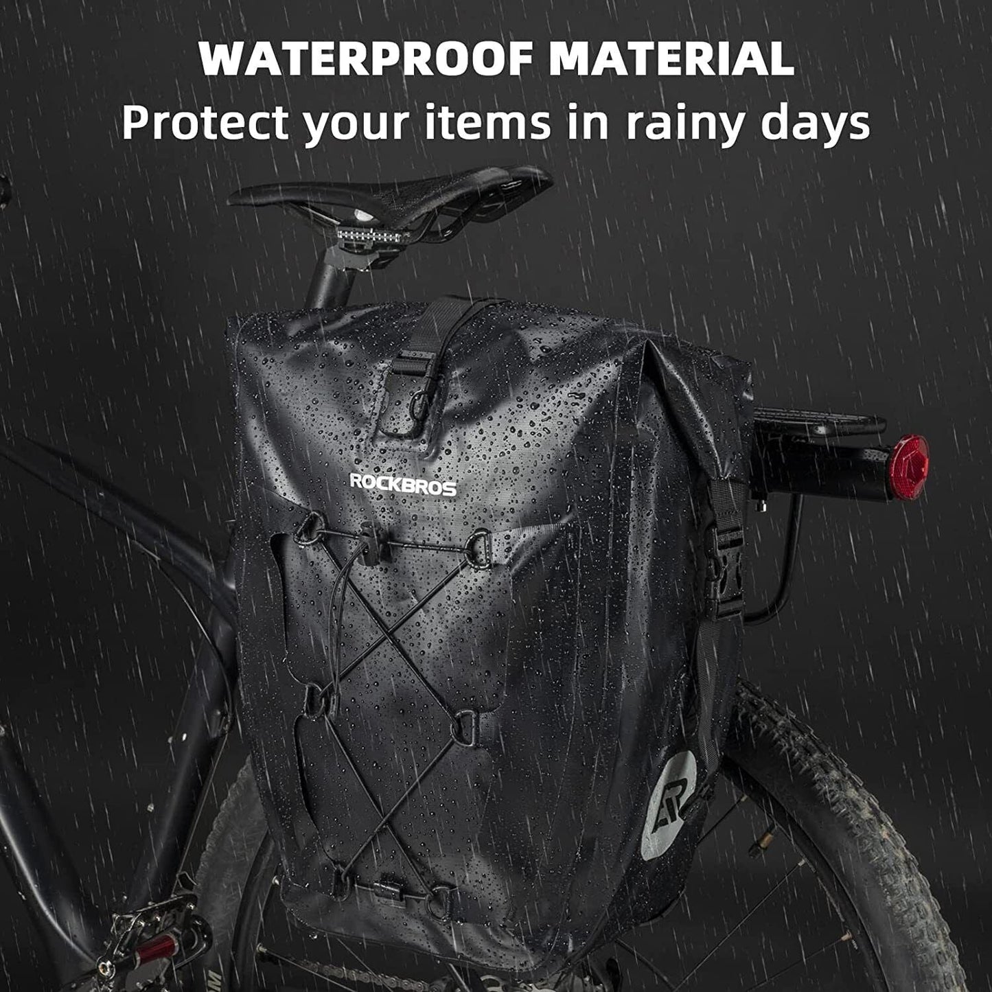 ROCKBROS sac porte-bagages étanche sacoches vélo sacoche 25L 5 couleurs