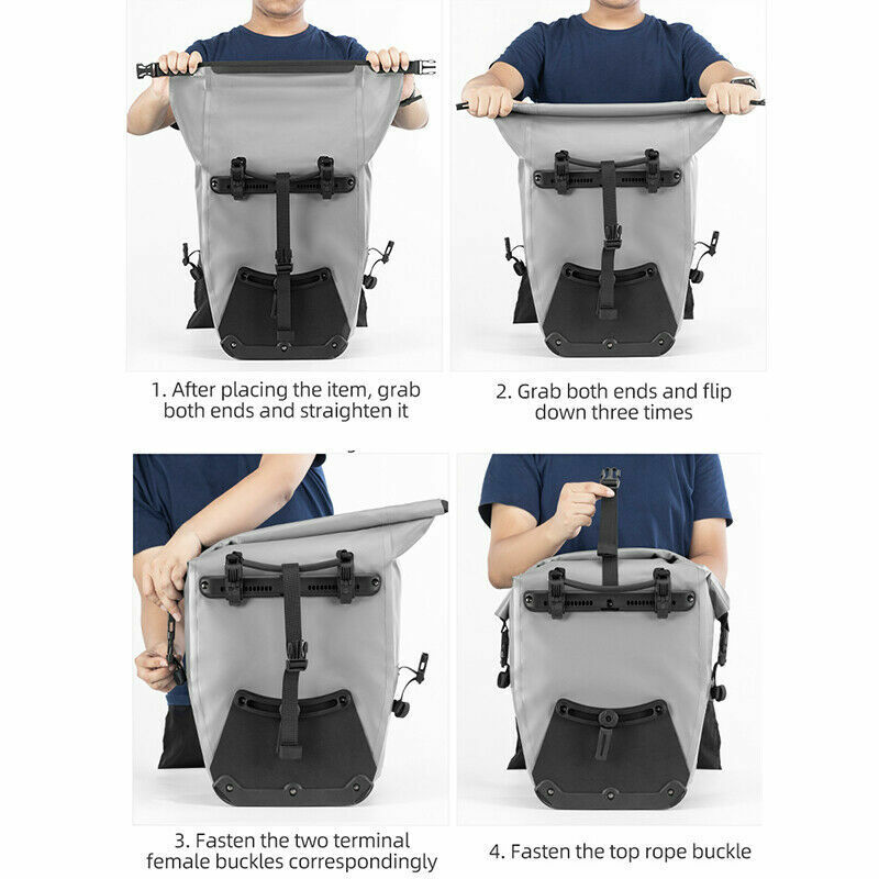 ROCKBROS sac porte-bagages étanche sacoches vélo sacoche 25L 5 couleurs