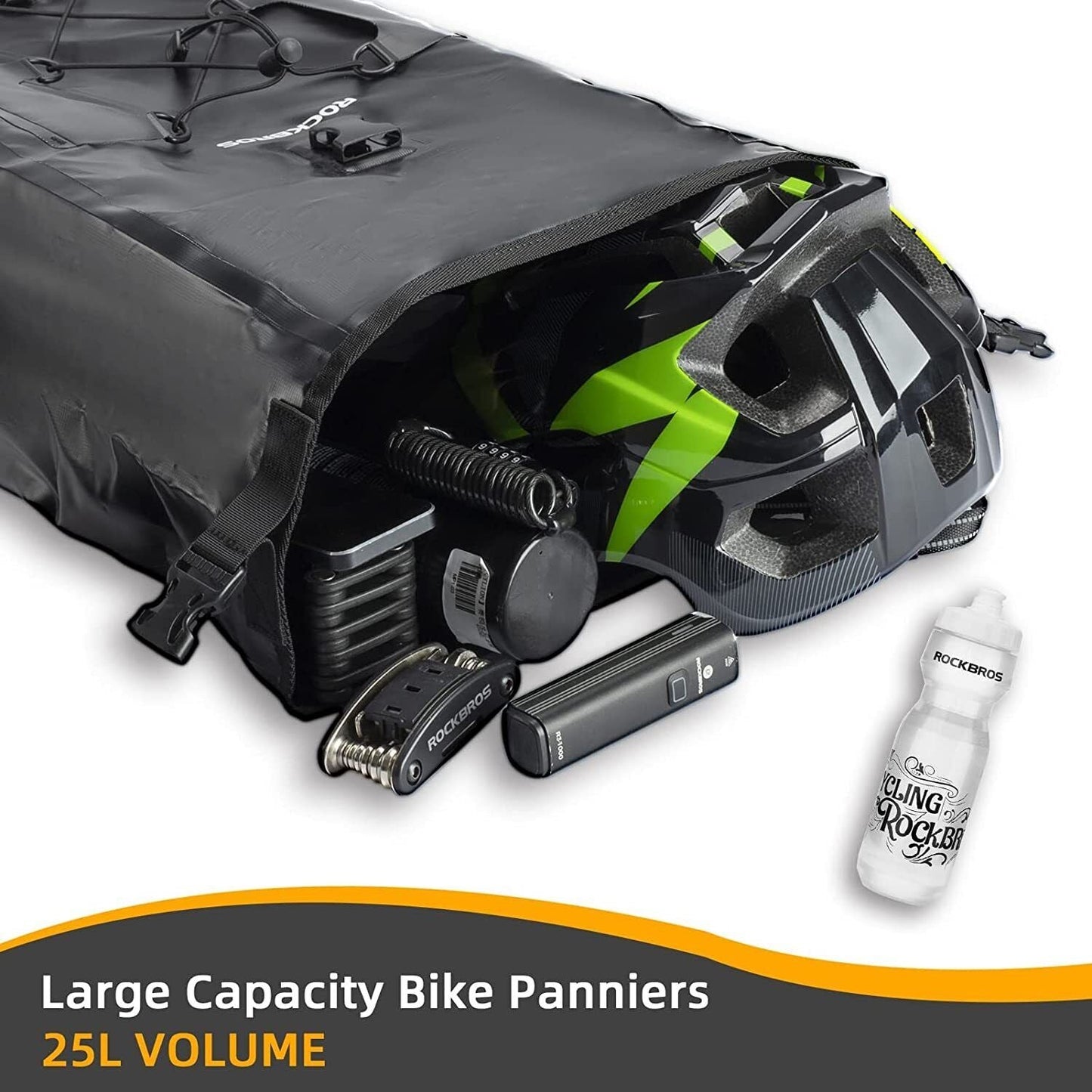 ROCKBROS sac porte-bagages étanche sacoches vélo sacoche 25L 5 couleurs
