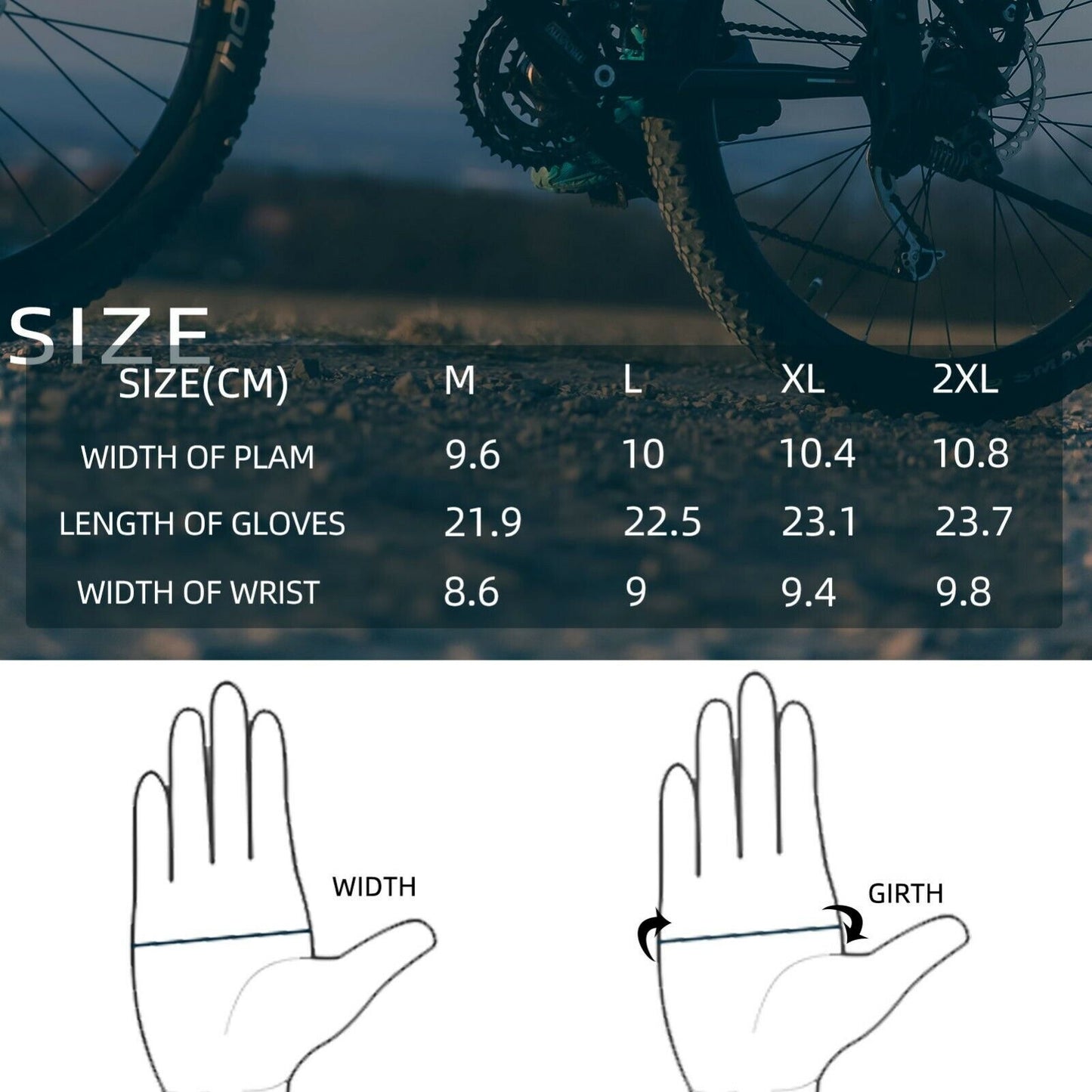 ROCKBROS S255 Gants De Cyclisme Automne Écran Tactile Sports De Plein Air M-2XL