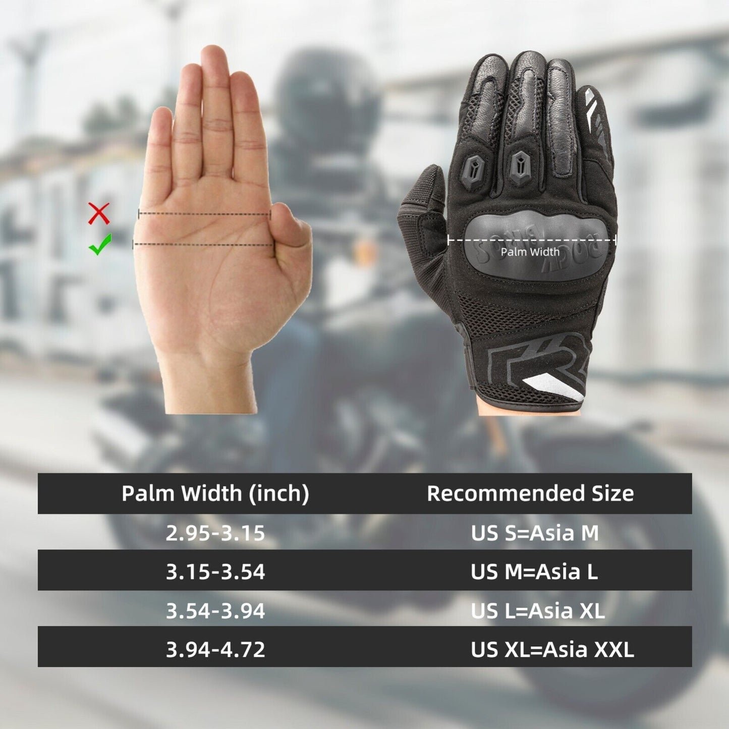 ROCKBROS Gants de moto d'hiver écran tactile cyclisme chaud