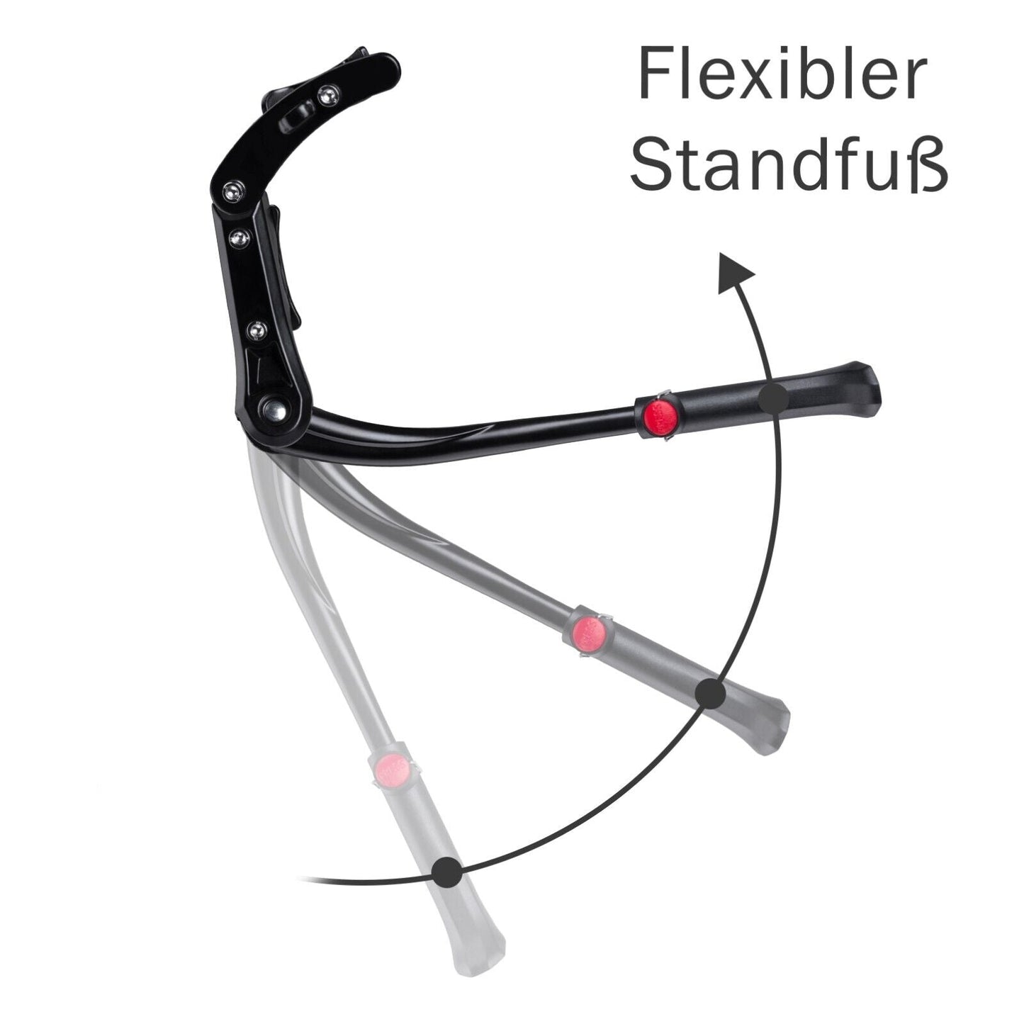 ROCKBROS support de vélo réglable en hauteur béquille latérale réglable 24-29 pouces en aluminium