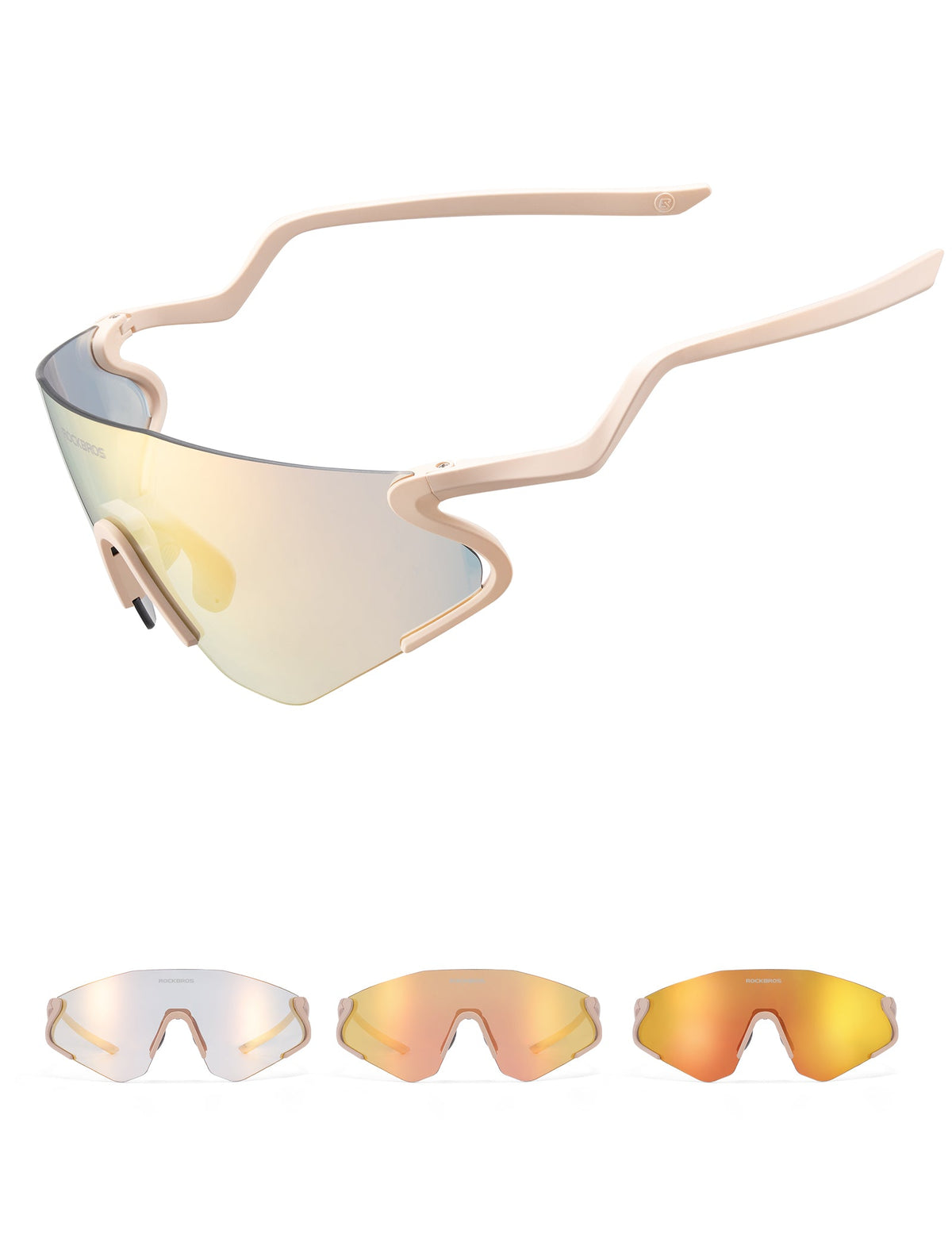 Lunettes de vélo photochromatiques ROCKBROS avec protection UV400