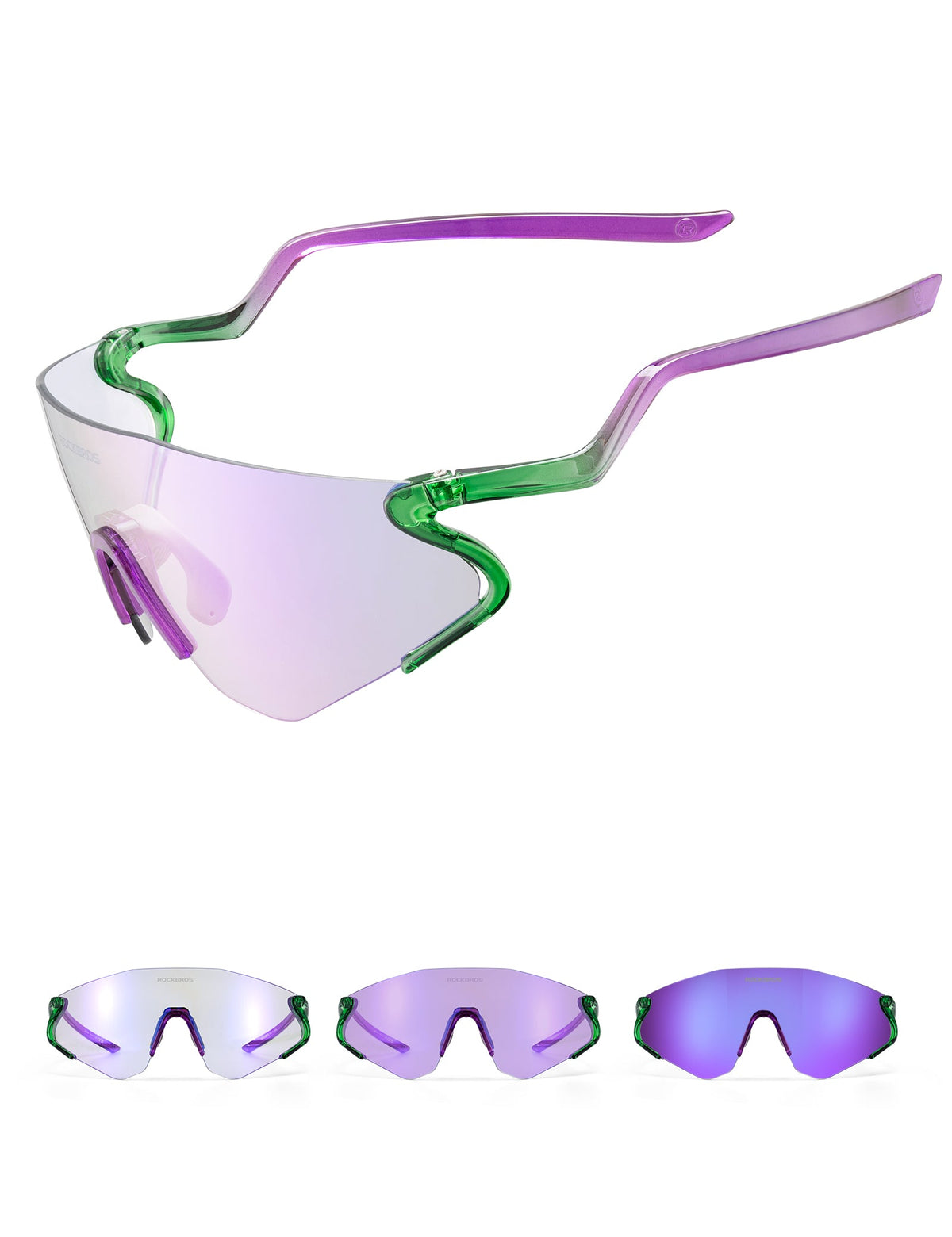 Lunettes de vélo photochromatiques ROCKBROS avec protection UV400