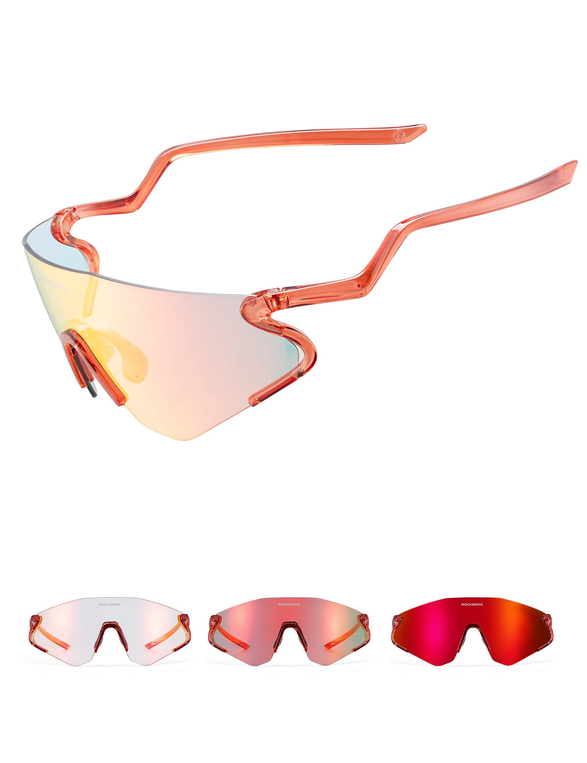 Lunettes de vélo photochromatiques ROCKBROS avec protection UV400