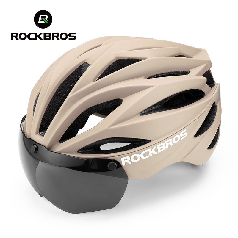 Casque de vélo ROCKBROS Casque MTB Magnétique Amovible avec Visière
