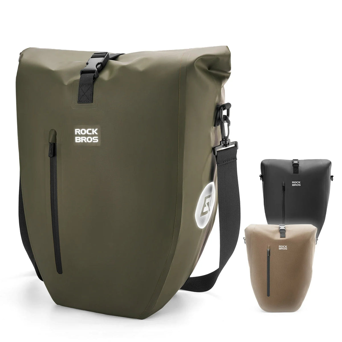 ROCKBROS 15L-20L Sac de porteur vélo 3-en-1