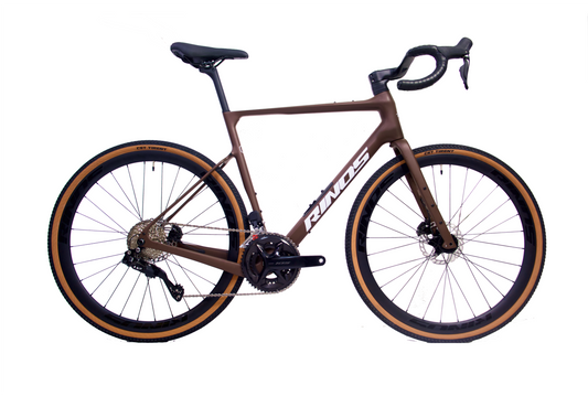 RINOS Vélo de gravel en carbone Sandman 8.0 Shimano 105 Di2 R7150