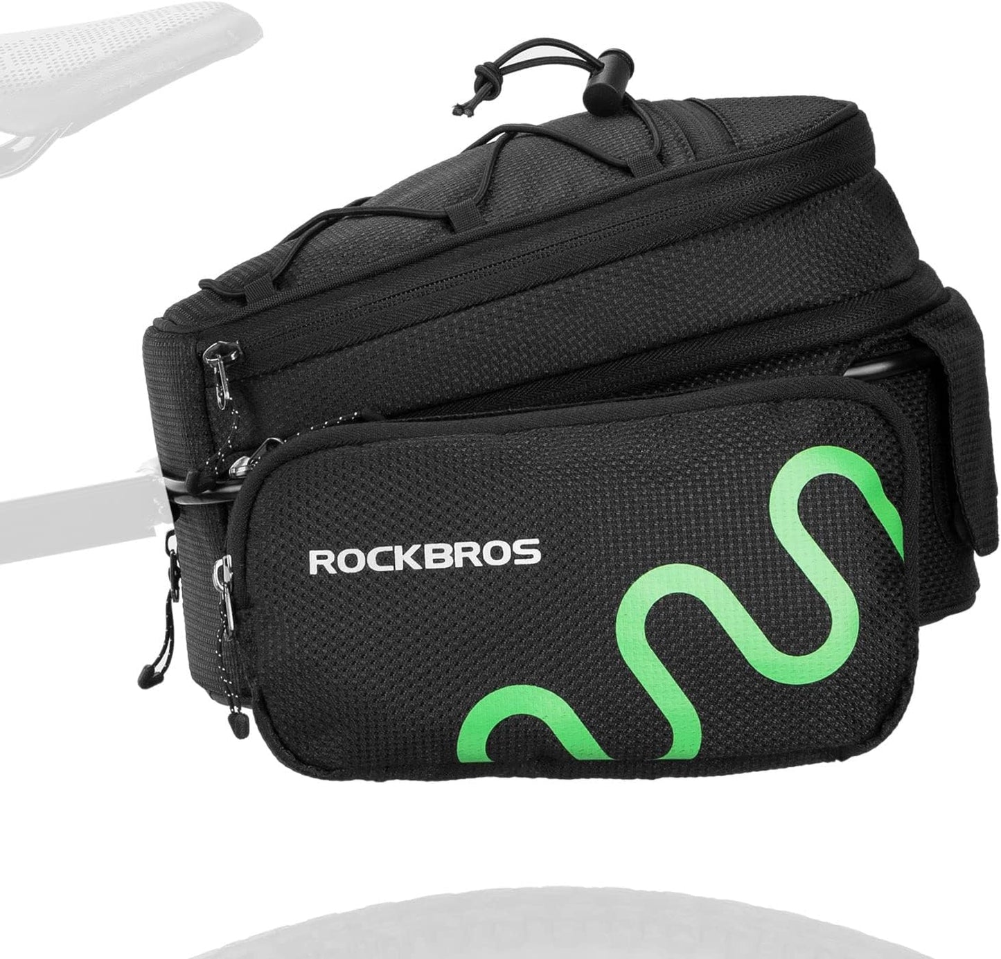 ROCKBROS Sacoche de Porte-Bagages Vélo Sacoche de Selle Rapide Extensible 6/8L