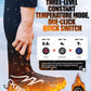 ROCKBROS Couvre-chaussures chauffantes hiver chaud avec batterie 5000 mAh couvre-chaussures d'hiver couvre-chaussures thermiques résistant à l'eau coupe-vent pardessus de vélo pour femmes/hommes