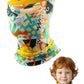 ROCKBROS 2-en-1 Écharpe tube & Bonnet pour enfants réversible Châle cervical chauffant Multifonction