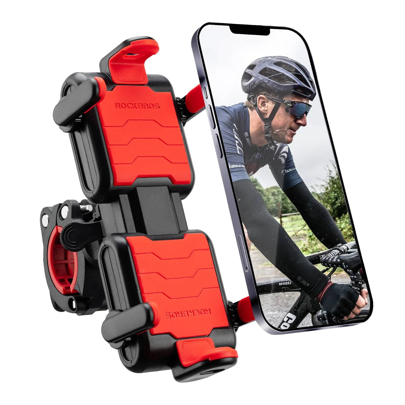 ROCKBROS support téléphone portable vélo support moto guidon 360° smartphone universel