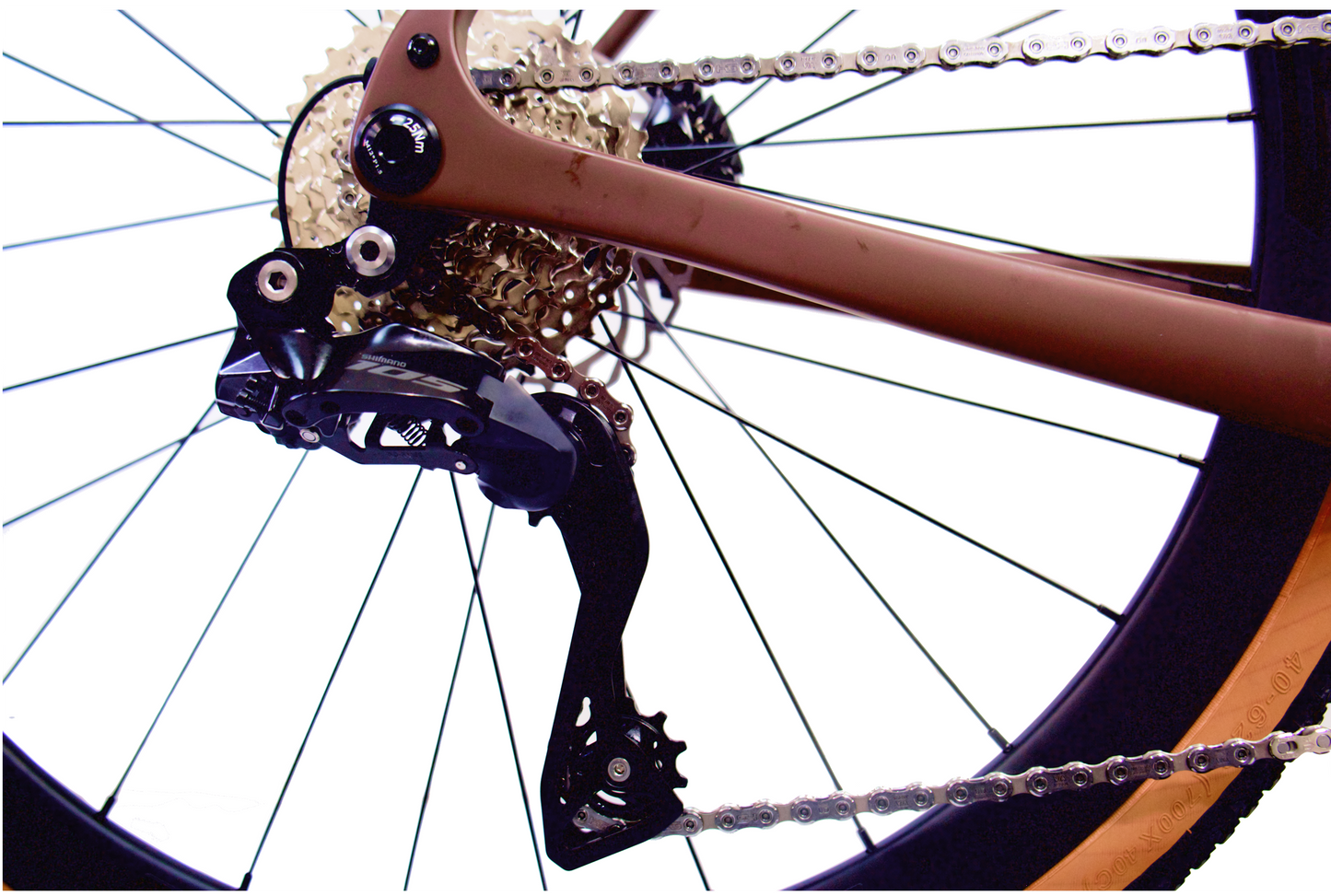 RINOS Vélo de gravel en carbone Sandman 8.0 Shimano 105 Di2 R7150