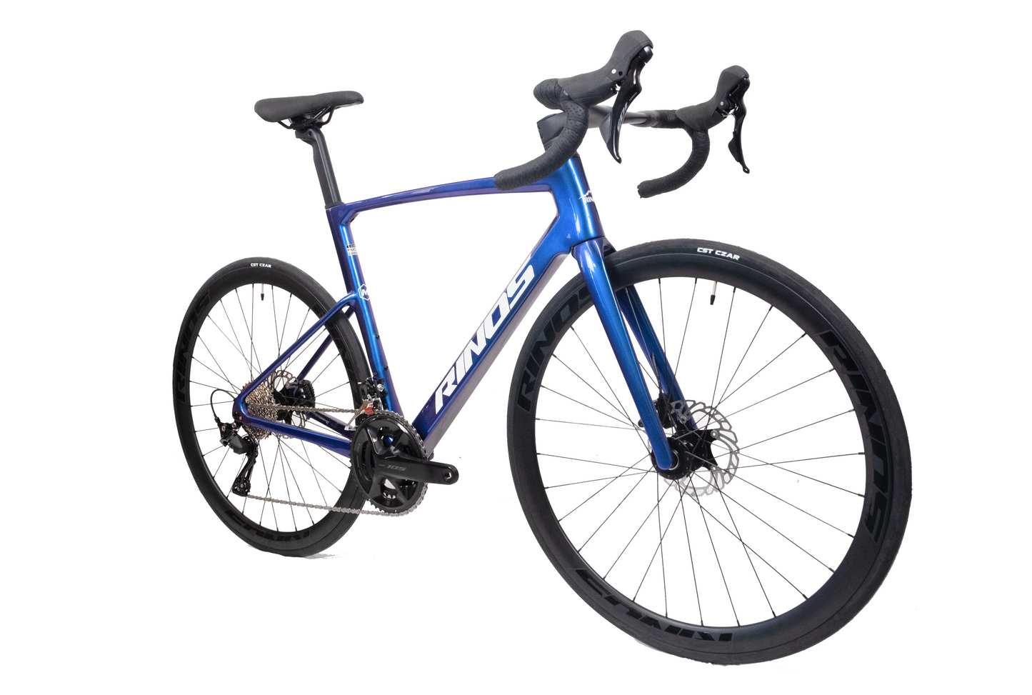 RINOS Vélo de route en carbone 700C Shimano 105 R7120 24 vitesses Odin4.0