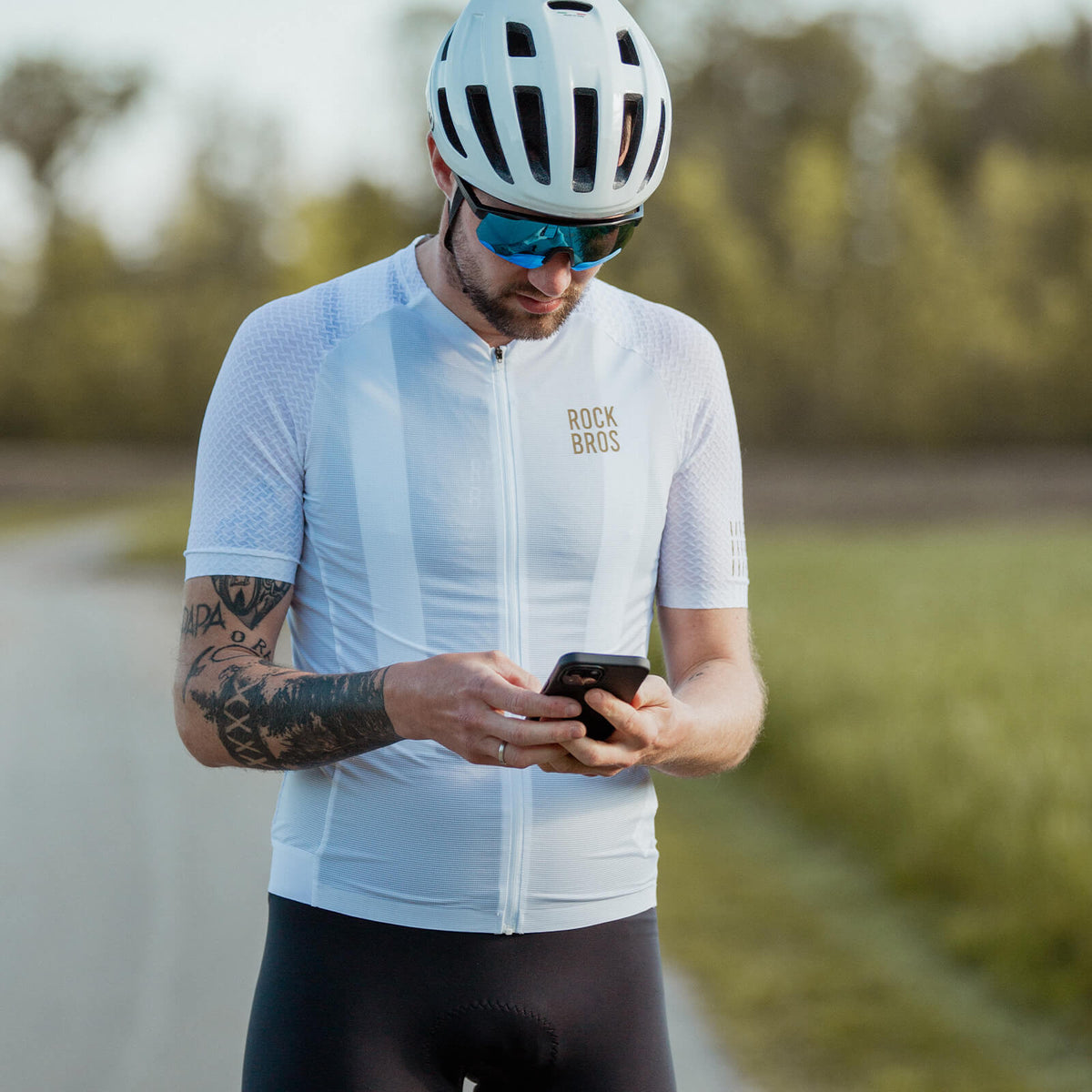ROCKBROS Maillot de cyclisme manches courtes haute performance pour homme pour VTT & route
