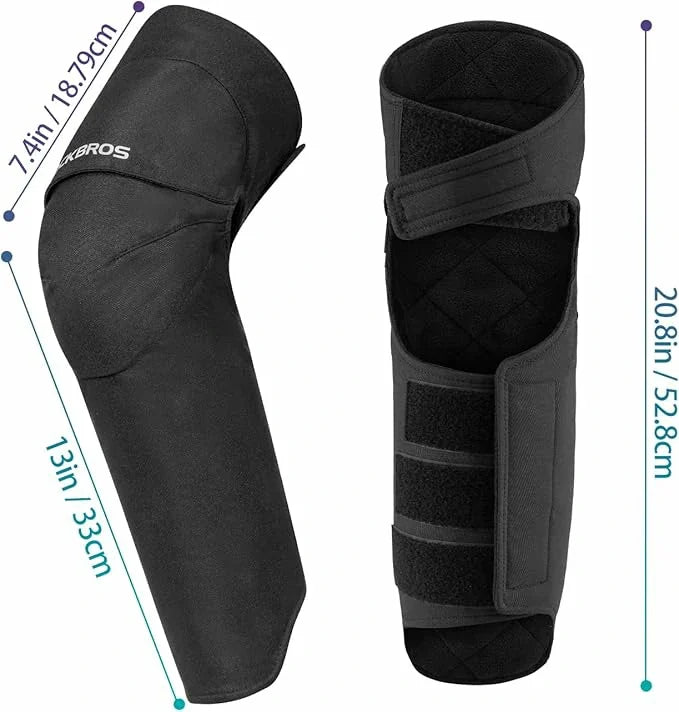 ROCKBROS Jambières Protection des Genoux Hiver 1 Paire Protège-Genoux Polaire Anti-Vent