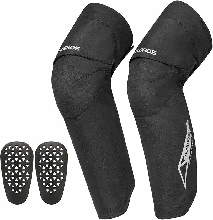 ROCKBROS Jambières Protection des Genoux Hiver 1 Paire Protège-Genoux Polaire Anti-Vent