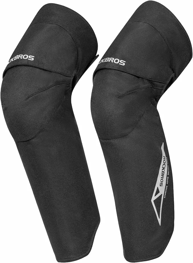 ROCKBROS Jambières Protection des Genoux Hiver 1 Paire Protège-Genoux Polaire Anti-Vent