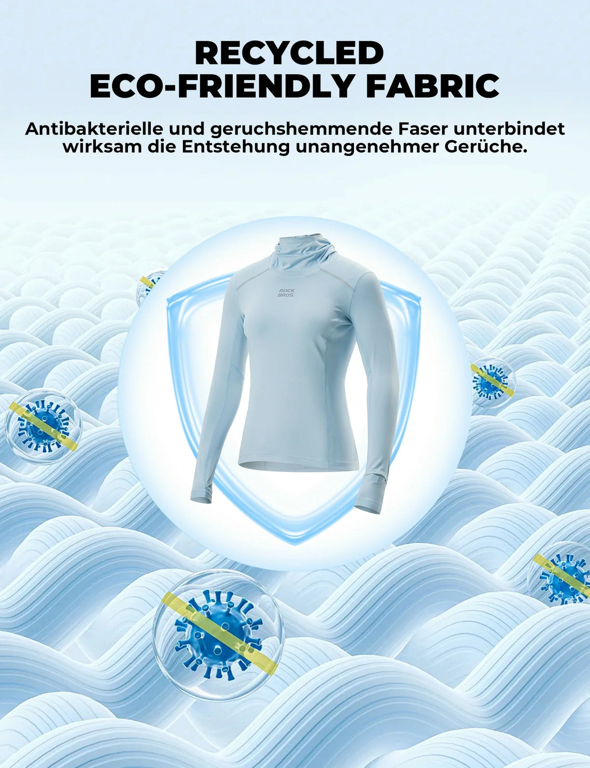 ROCKBROS Maillot de cyclisme femme manches longues
