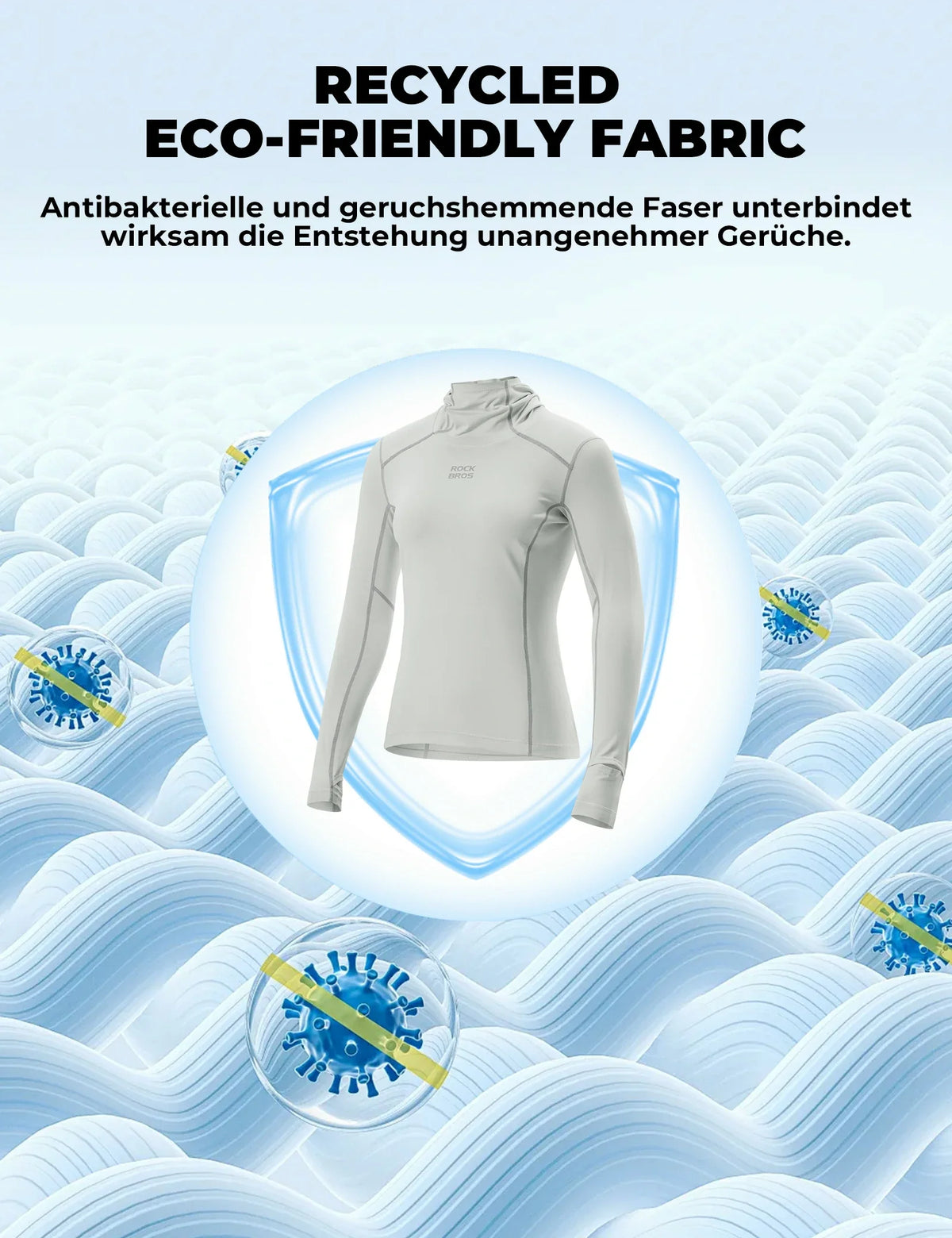 ROCKBROS Maillot de cyclisme femme manches longues