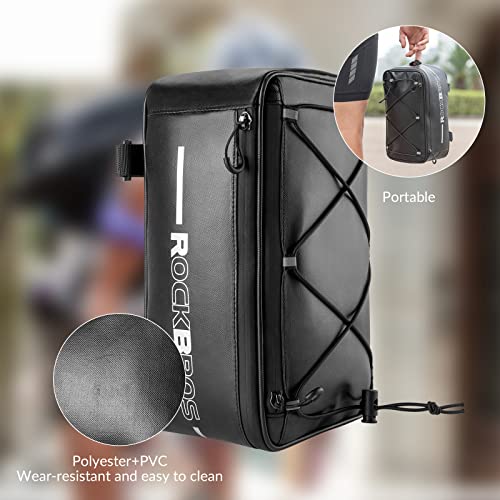 ROCKBROS Sac de porte-bagages de vélo réfléchissant 5,2L-8L avec protection contre la pluie