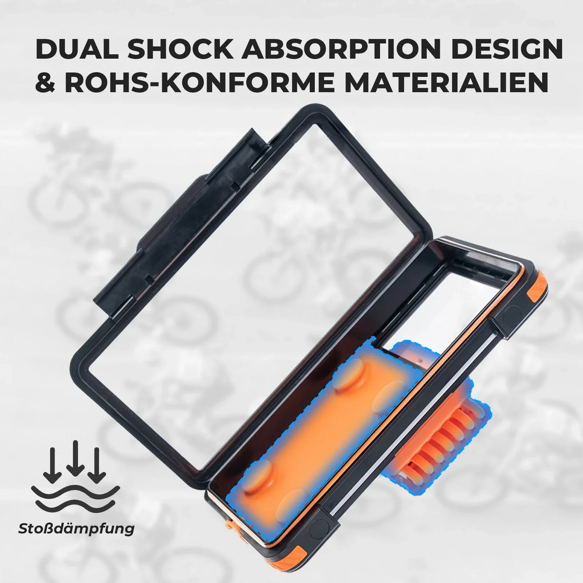 ROCKBROS Support de Téléphone Magnétique pour Vélo, Smartphones 4,7–6,9 pouces, Support de Guidon 22,2–31,8 mm