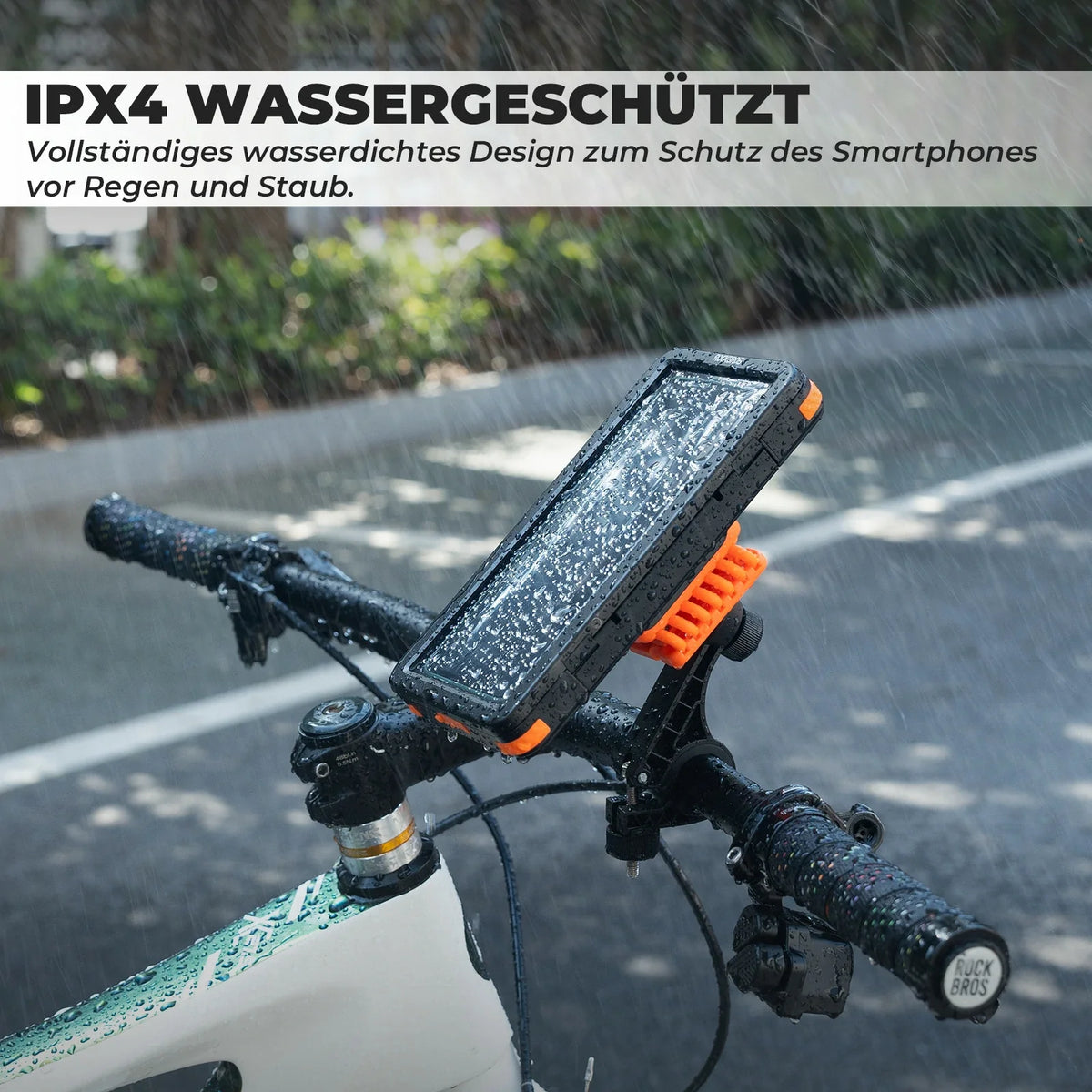 ROCKBROS Support de Téléphone Magnétique pour Vélo, Smartphones 4,7–6,9 pouces, Support de Guidon 22,2–31,8 mm