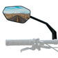 ROCKBROS Rétrovélo de vélo Miroir de vélo pour guidon 20–23 mm