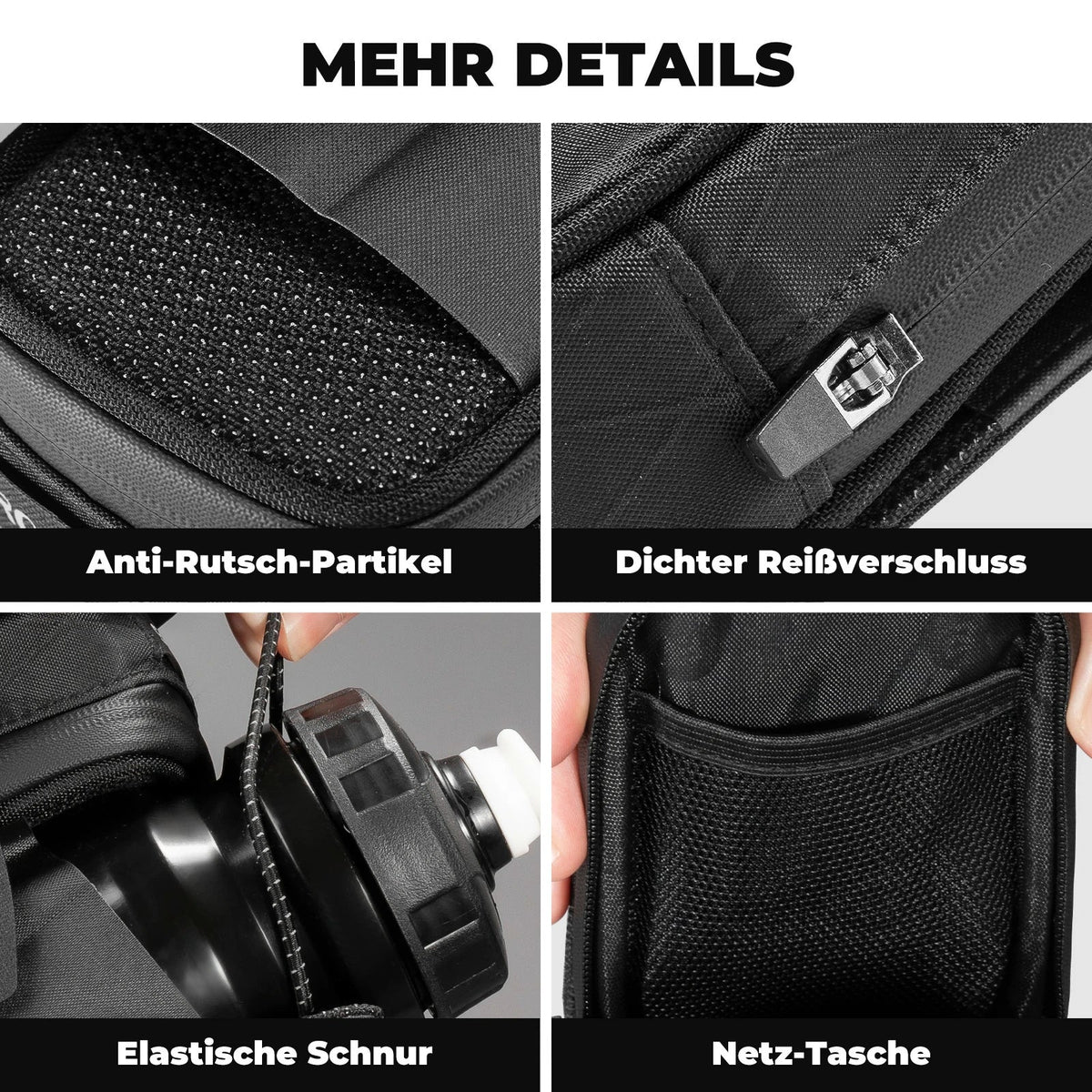 ROCKBROS Sacoches de selle de vélo avec système de fixation rotative, Résistant à l'eau et déchirure