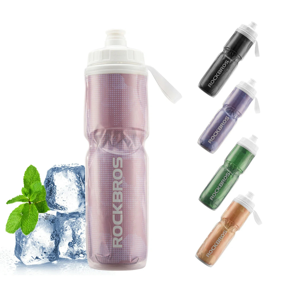 ROCKBROS Gourde pour vélo 670ML Pressable