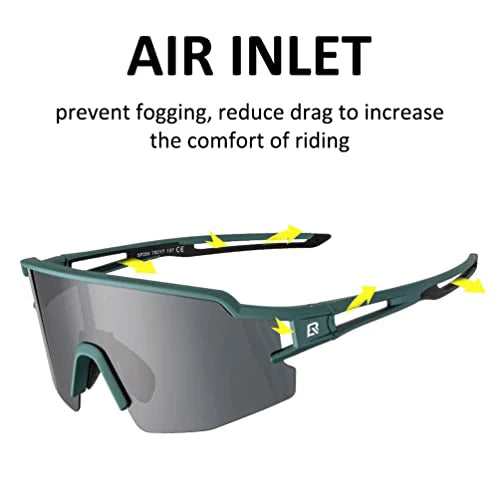 Lunettes de vélo ROCKBROS solaires polarisées UV400 SP204