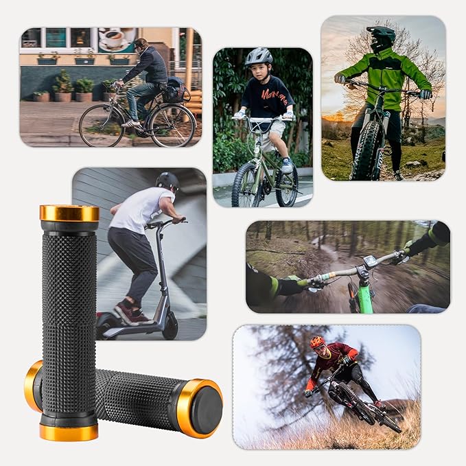 ROCKBROS Poignées de vélo 22mm avec système Lock-On en aluminium