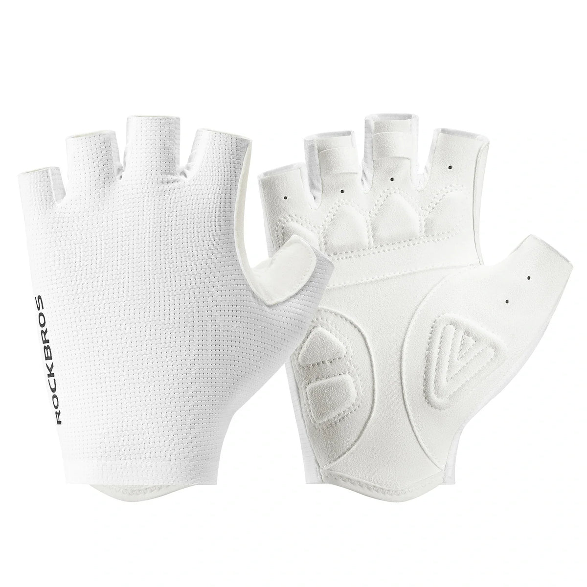 Gants de vélo ROCKBROS mi-doigts avec rembourrage SBR amortissant - S396