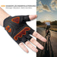 Gants de vélo ROCKBROS mi-doigts avec rembourrage SBR amortissant - S396
