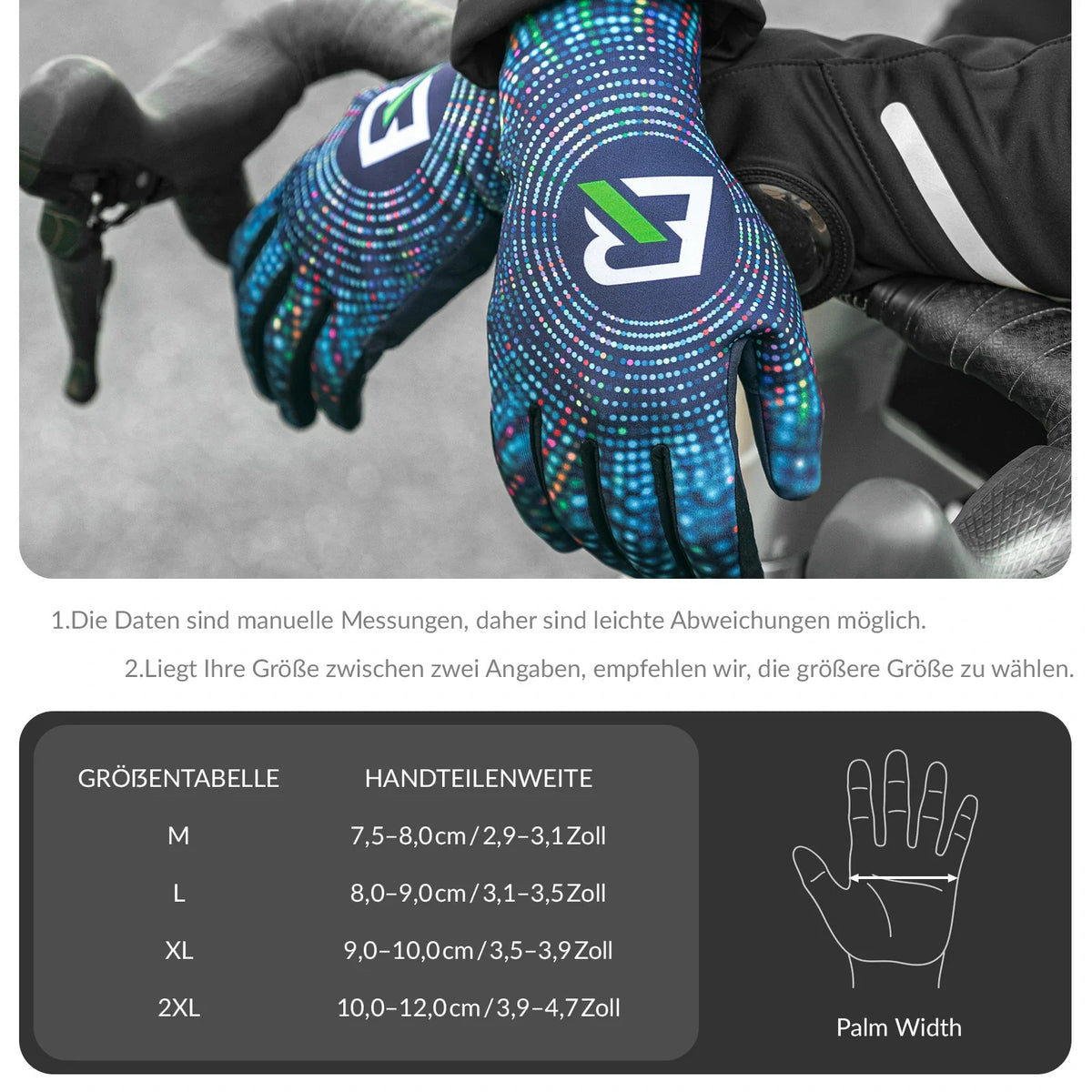 Gants de vélo ROCKBROS automne et hiver gants à doigts complets élastiques antidérapants