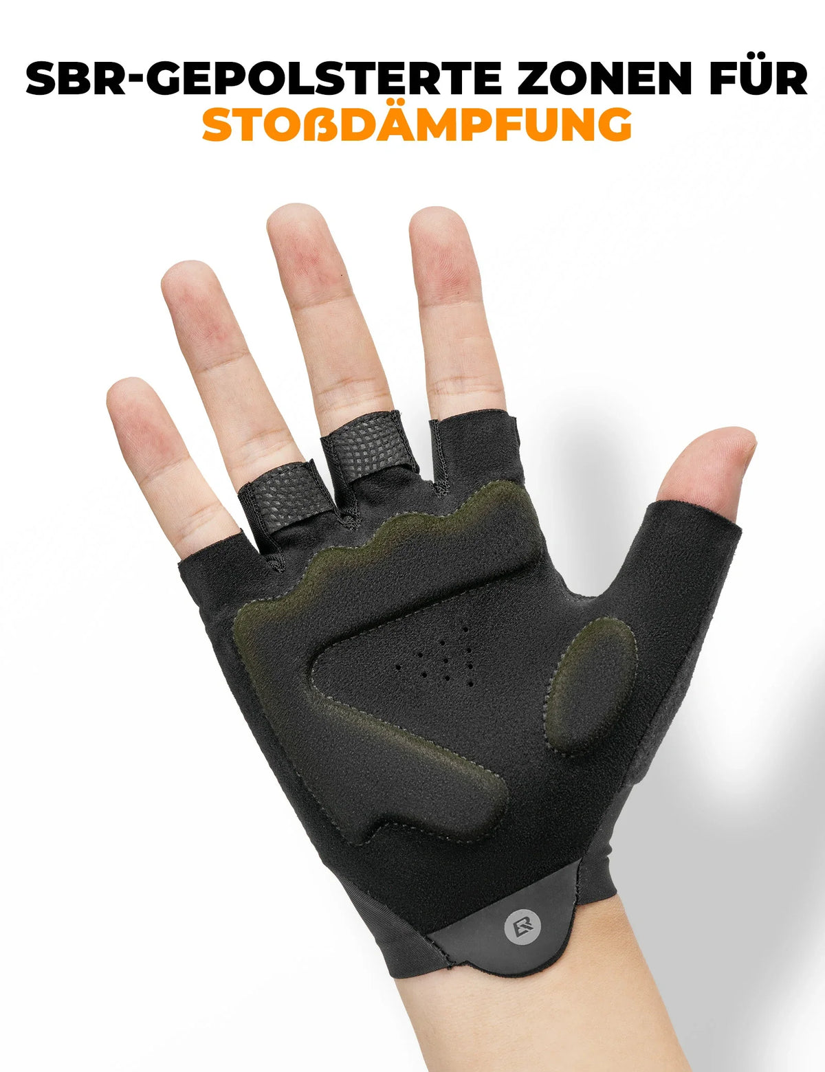 ROCKBROS Gants de vélo d'été sans doigts, antidérapants et respirants, gants de sport