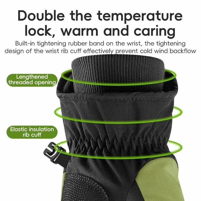 ROCKBROS Gants de vélo chauds coupe-vent avec fonction tactile