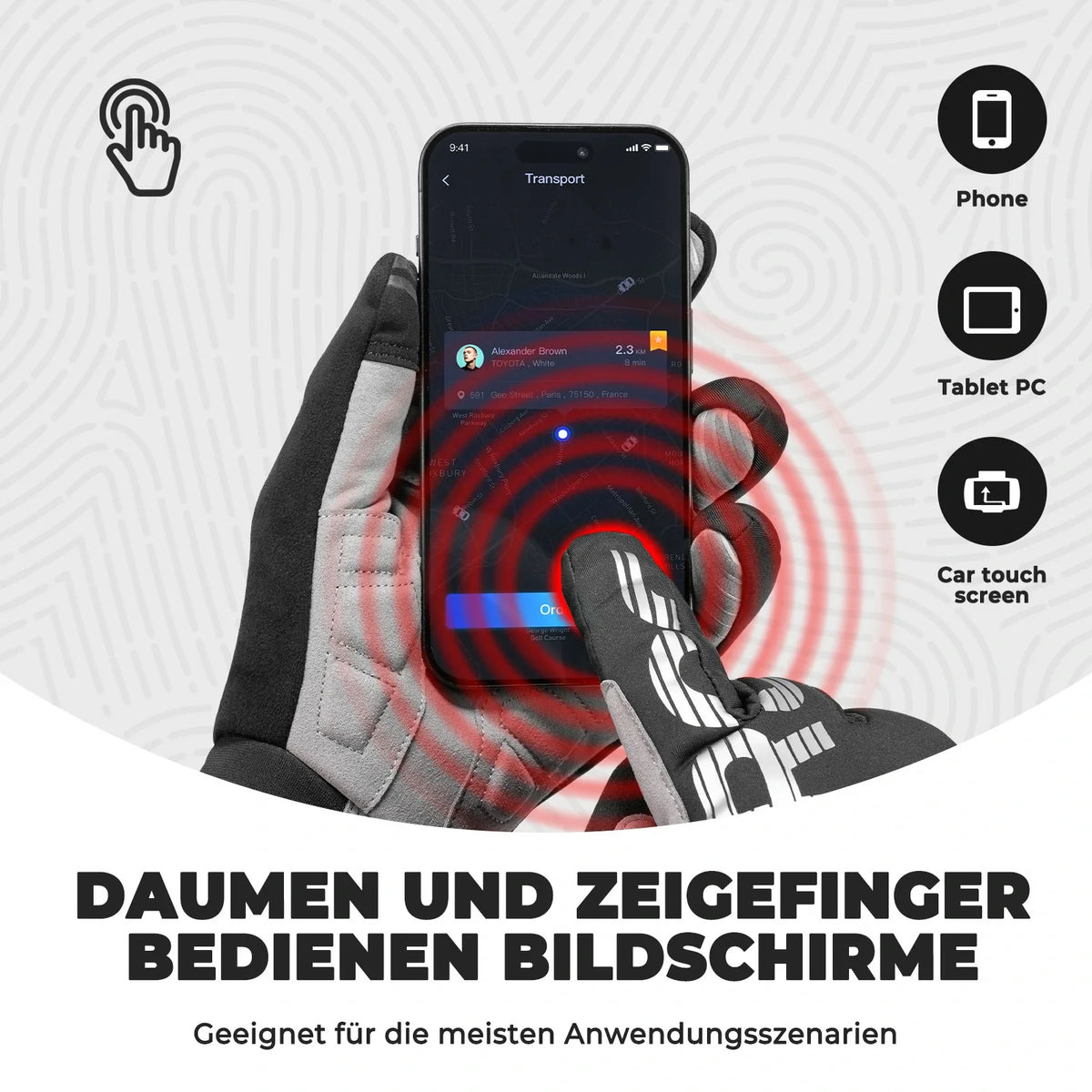 ROCKBROS Gants de vélo hiver Thinsulate gants chauds tactile