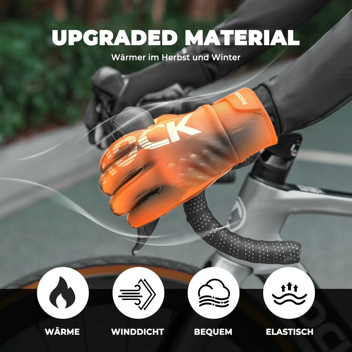 ROCKBROS Gants de vélo hiver Thinsulate gants chauds tactile