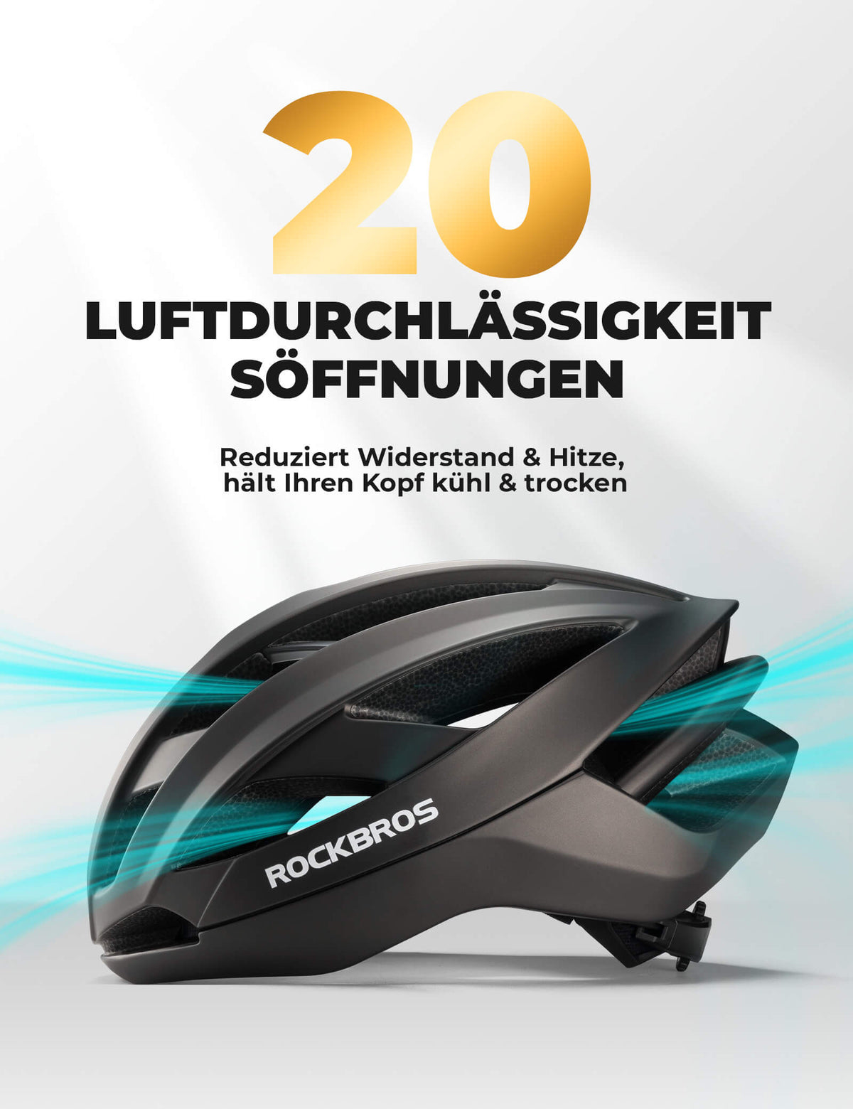Casque de vélo ROCKBROS avec armature de renfort 58-62cm