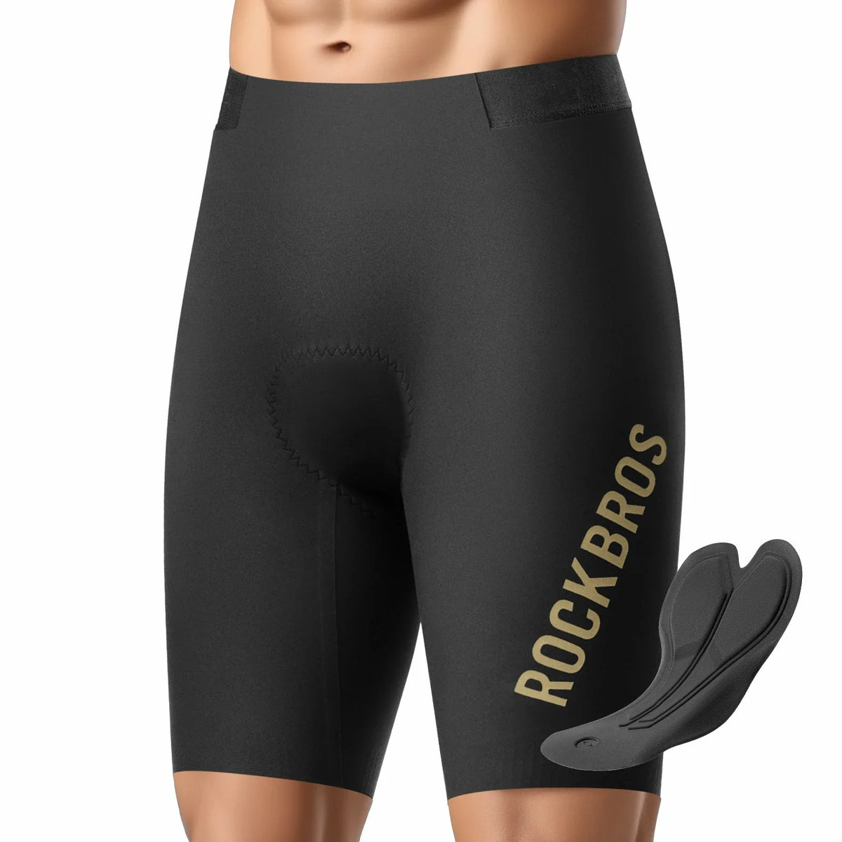 ROCKBROS Cuissard de Vélo Court Rembourré Homme