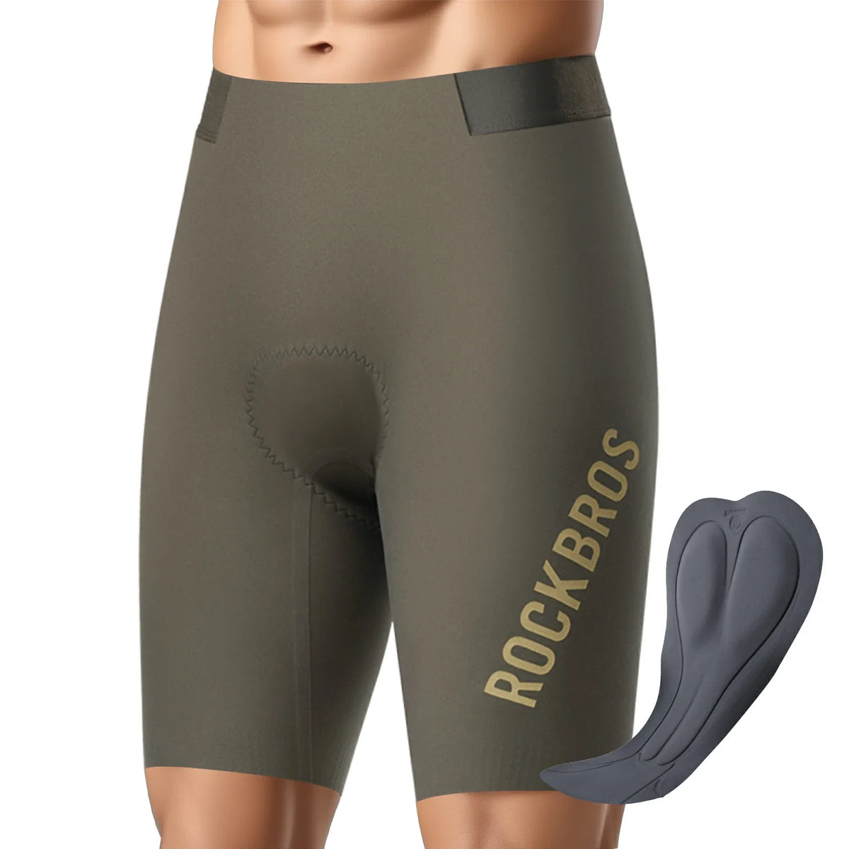 ROCKBROS Cuissard court de cyclisme homme, rembourré coupe 3D cuissard