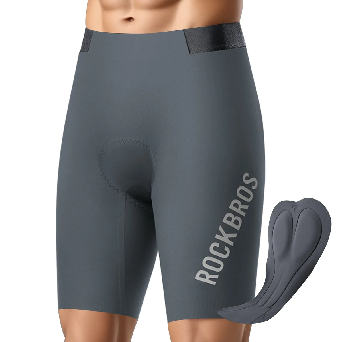 ROCKBROS Cuissard court de cyclisme homme, rembourré coupe 3D cuissard