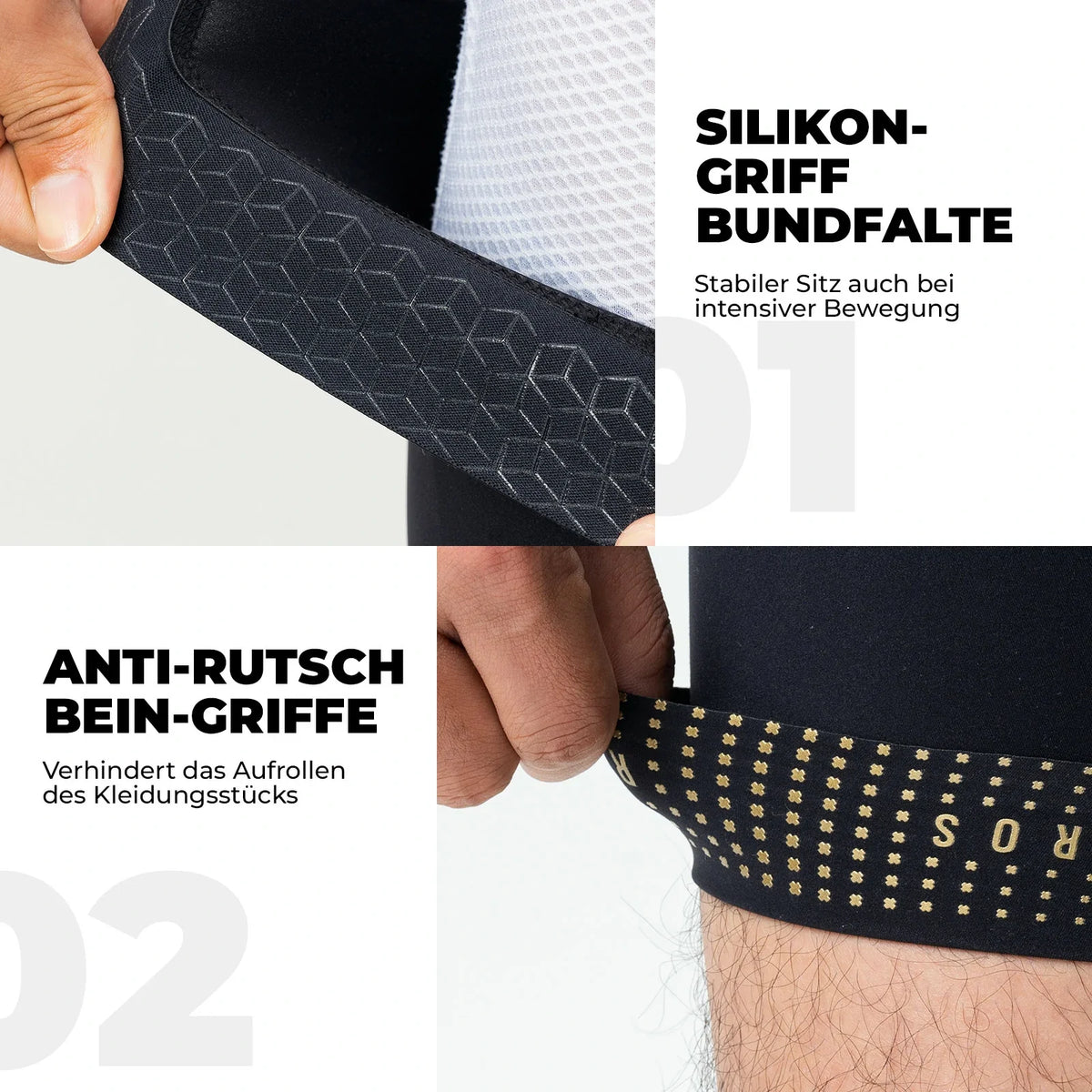 ROCKBROS Cuissard court de cyclisme homme, rembourré coupe 3D cuissard