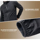 ROCKBROS Vélo Veste Homme Chaleureuse Coupe-Vent Déperlante Avec Polaire Réfléchissante