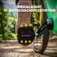 ROCKBROS Pédales de vélo en nylon avec réflecteurs, plateforme large antidérapante et légère