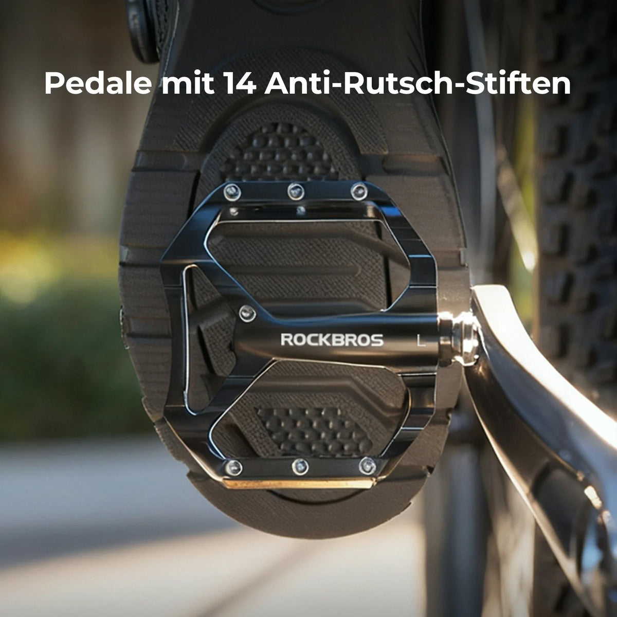 ROCKBROS Pédales de vélo antidérapantes