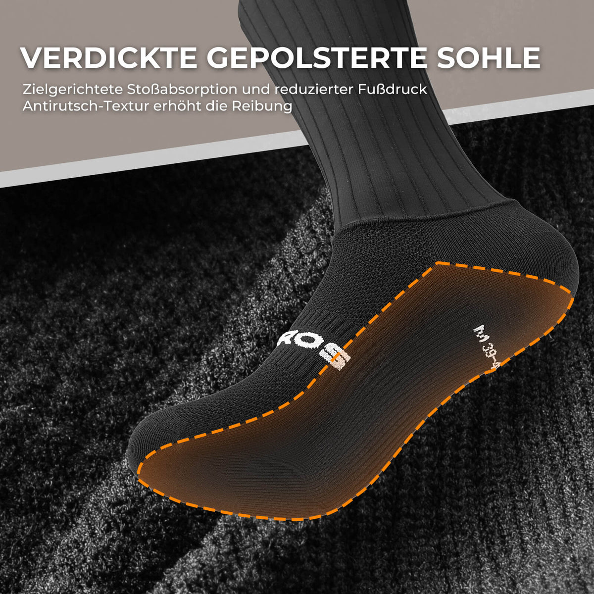 ROCKBROS Chaussettes de vélo respirantes chaussettes de compression