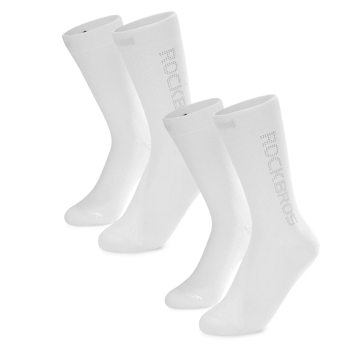 ROCKBROS Chaussettes de vélo Logo réfléchissant Pack de deux paires